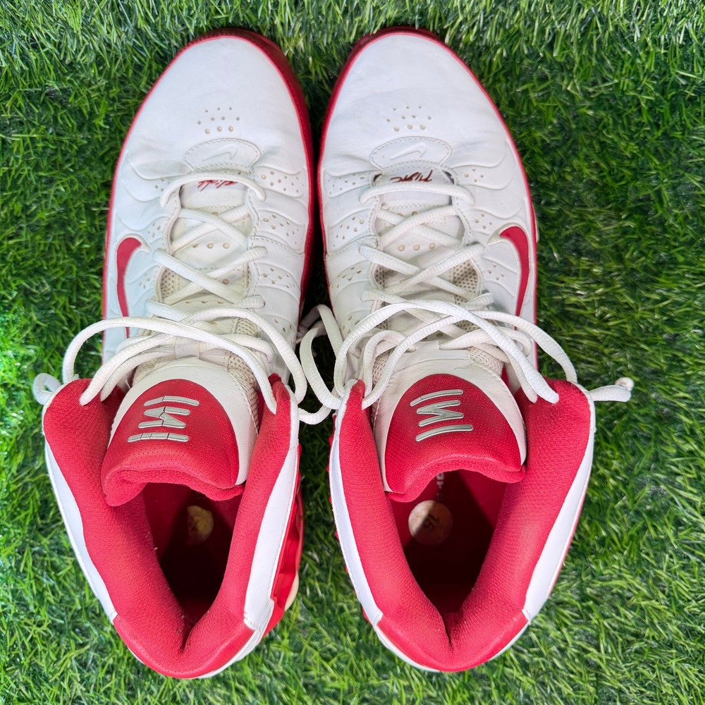 Nike Shox Elevate White Varsity Red Basketball Shoes Mens 15 Flight Vintage 2005 - Picture 9 of 9
